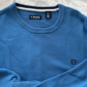Chaps Men's Crewneck Sweater in Blue